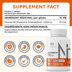 Vitamine D3 2000UI