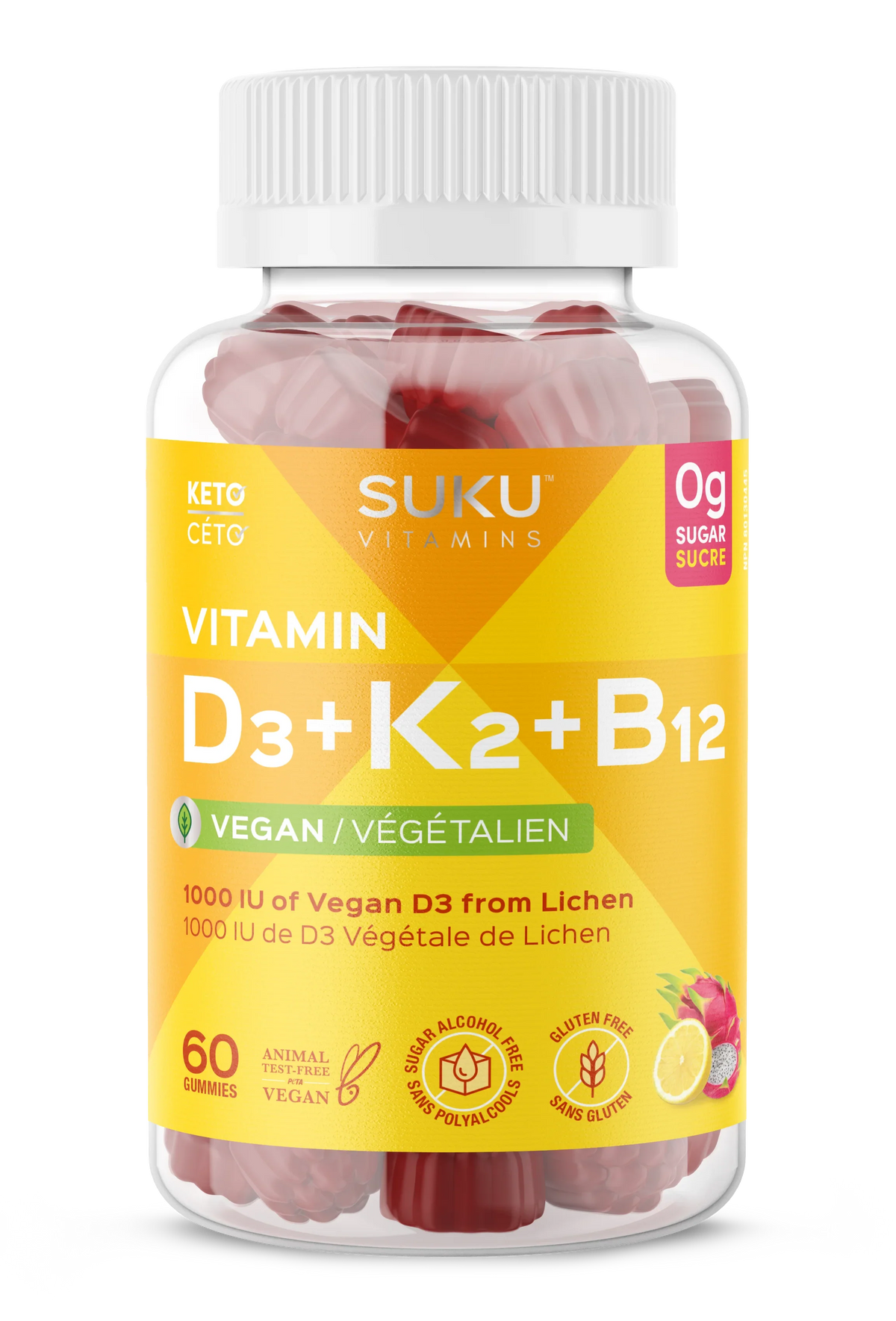 Vitamine D3+K2+B12