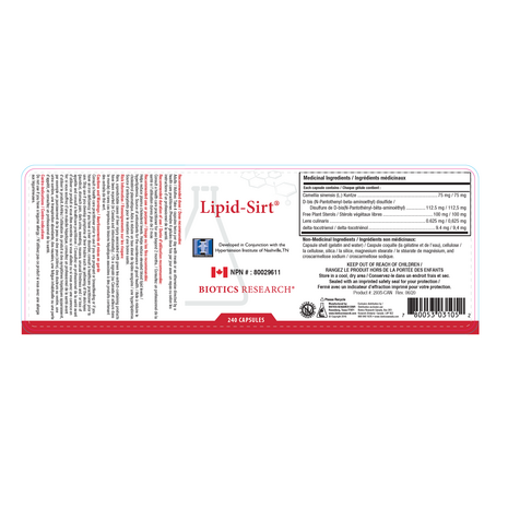 Lipid-Sirt (Lowers Cholesterol)