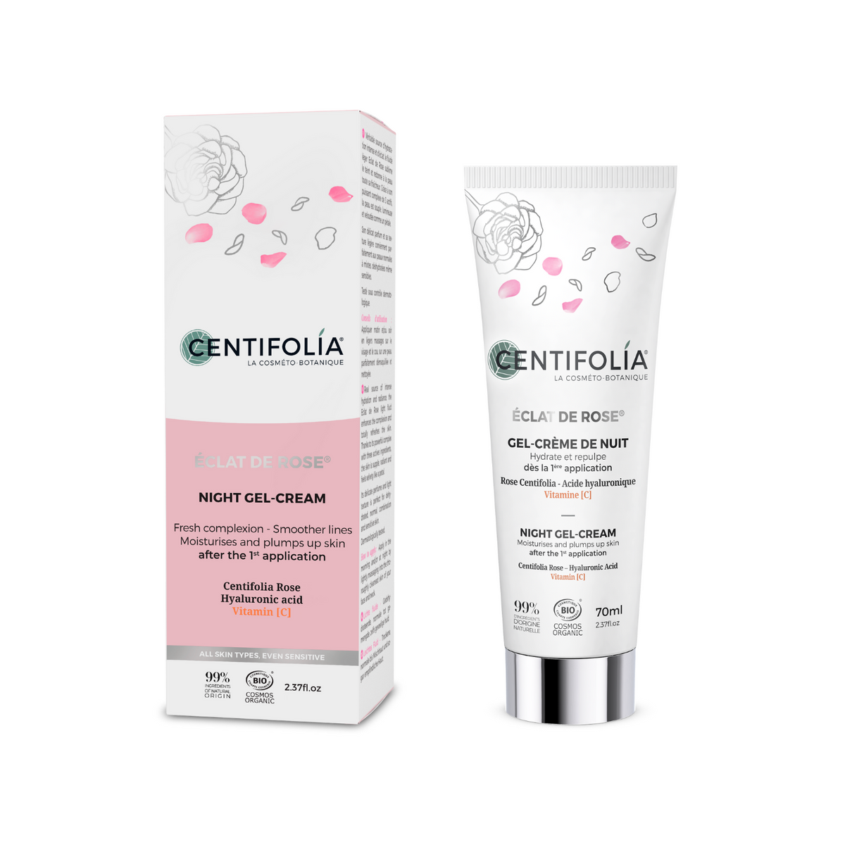 Gel-crème de nuit Éclat de Rose®