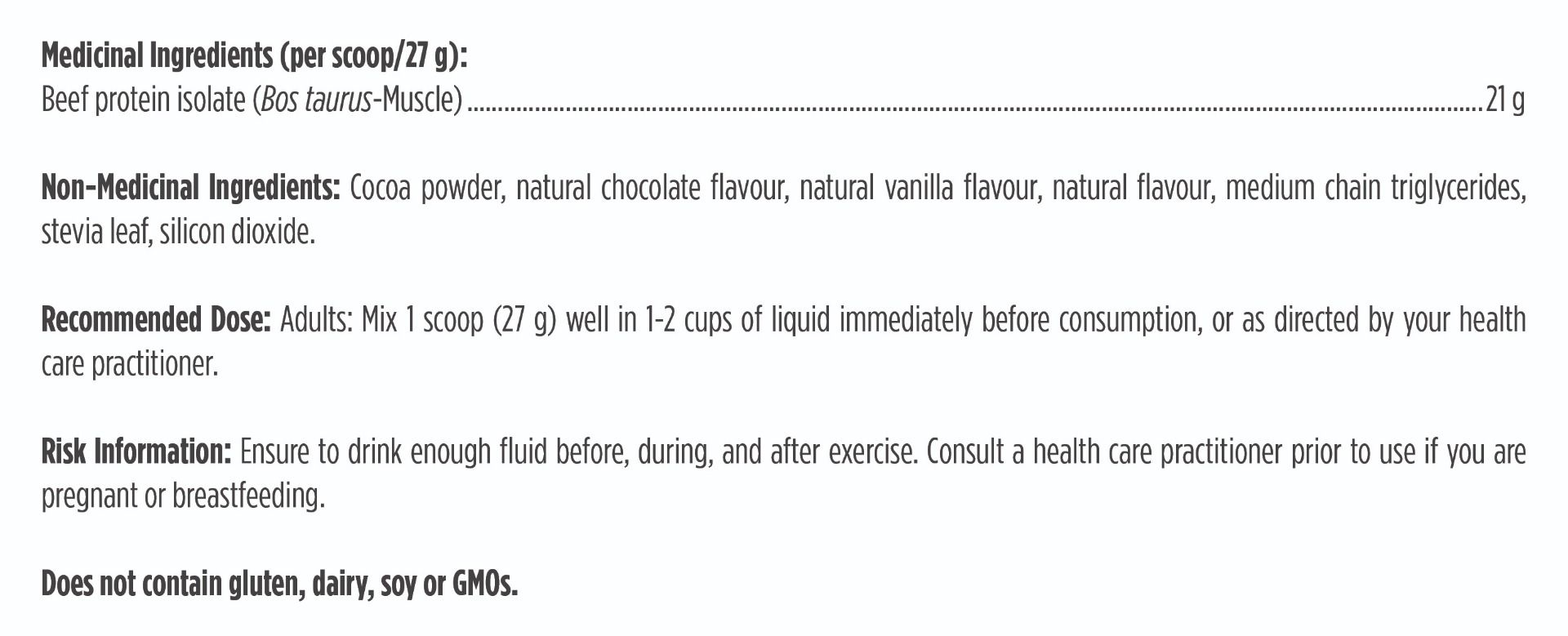 Grass Fed Beef Protein